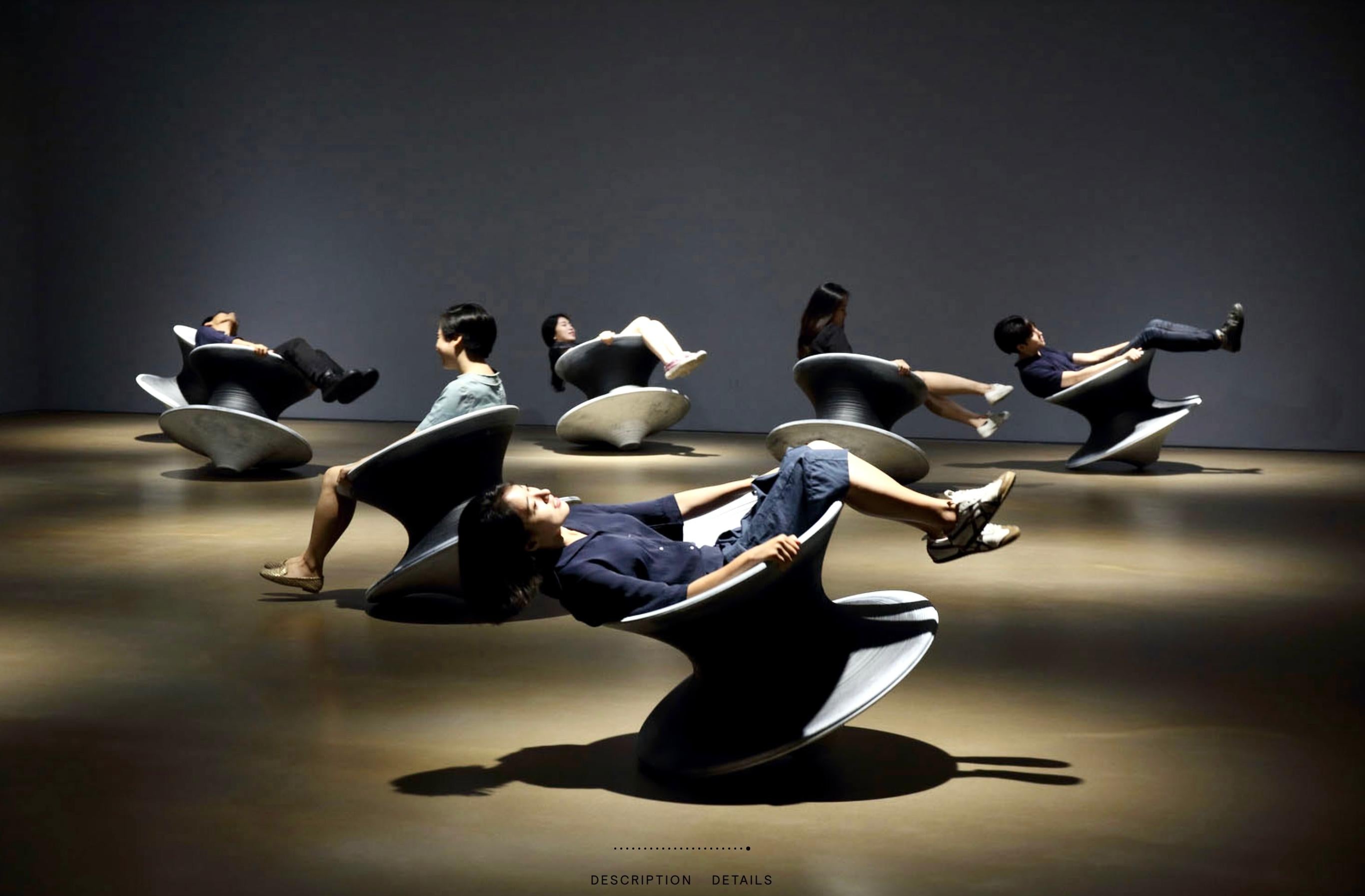 Contemporary Spun Rotating Chair by Thomas Heatherwick for Magis For Sale