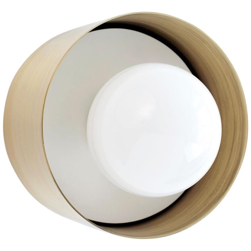 Lámpara Spun Flush Mount Latón, 1stdibs Nueva York