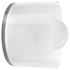 Spun Sconce Flush Mount Frosted Glass Fixture Light, 1stdibs New York