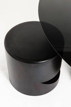 Spun Stool, Blackened Steel