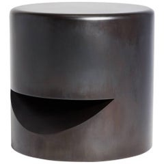 Spun Stool, Blackened Steel