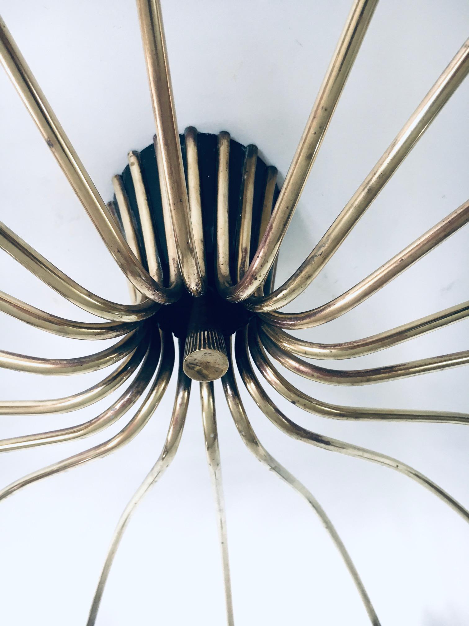 'SPUTNIK' 18 Arm Ceiling Lamp by Kaiser Leuchten, Germany 1950's For Sale 7