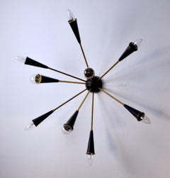 Sputnik 9-Arm Wall Light, Italy, 1960s