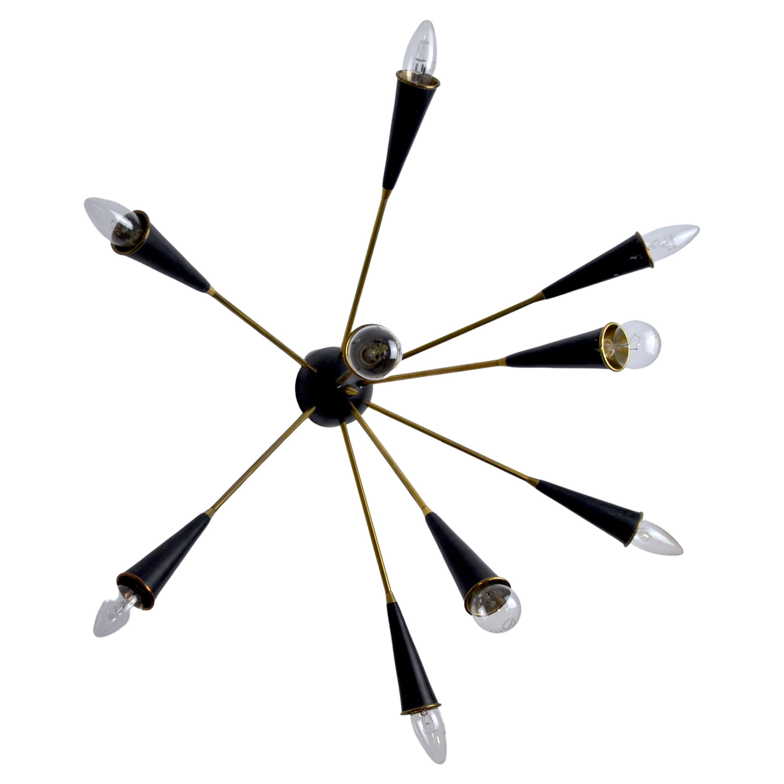 Sputnik 9-Arm Wall Light, Italy, 1960s