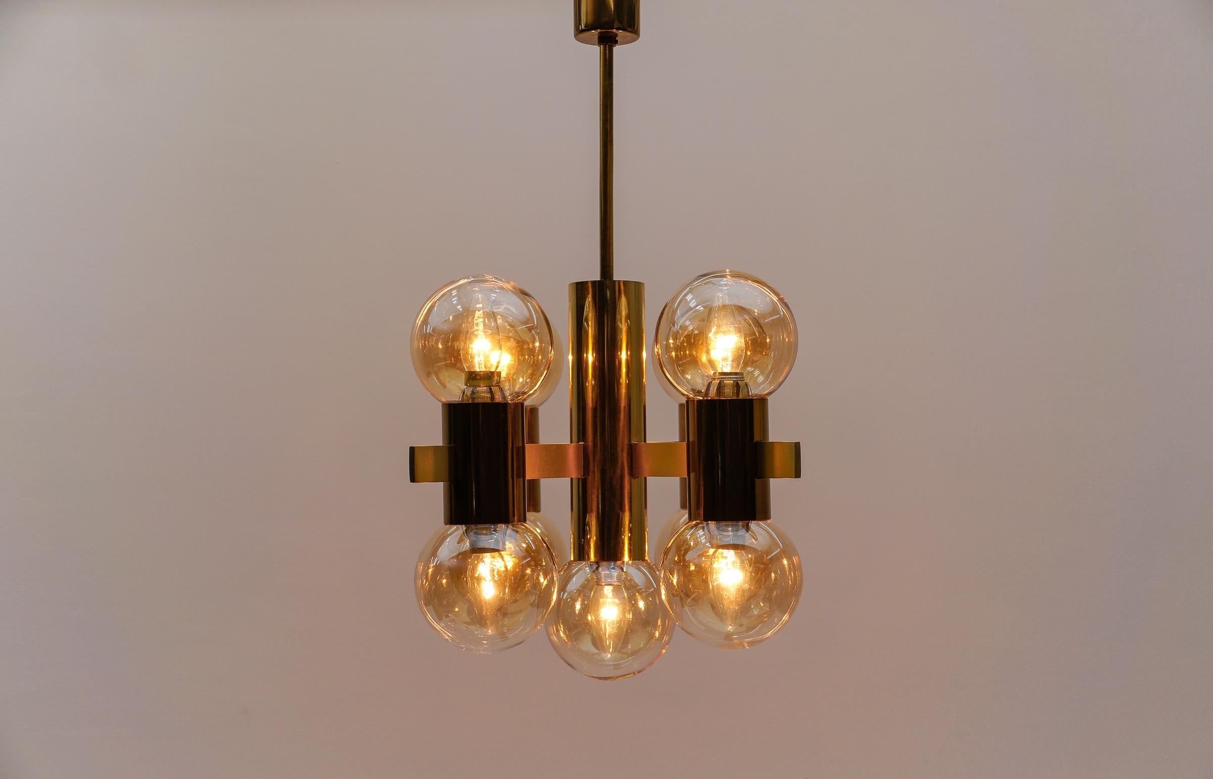 Lámpara de techo Sputnik de Hans-Agne Jakobsson, años 60 Sueco en venta