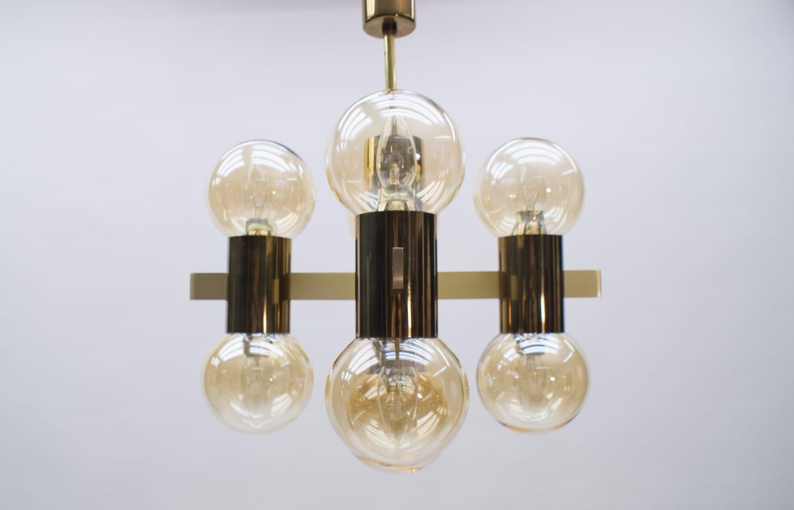 Mid-Century Modern Sputnik Ceiling Lamp by Hans-Agne Jakobsson, 1960s For Sale