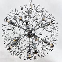 Sputnik Ceiling Lamp Dandelion from Gaetano Sciolari, 1970s