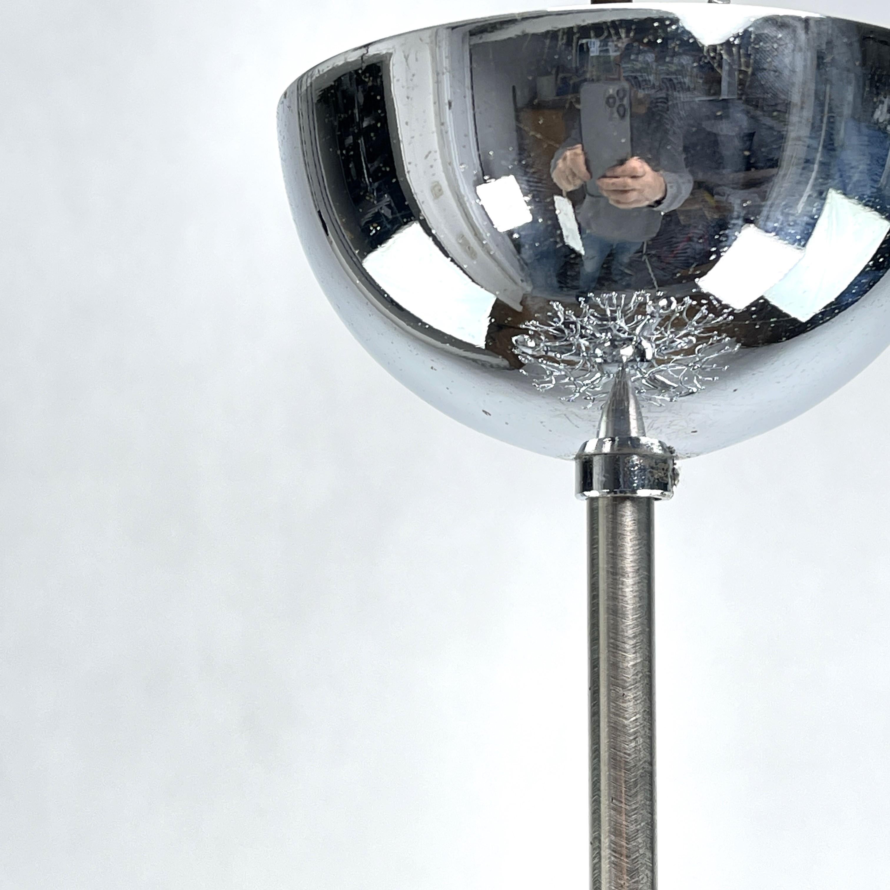 Metal Sputnik Ceiling Lamp from Gaetano Sciolari, 1970s For Sale