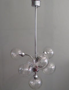 Sputnik chandelier 1970s by Massive Belgium