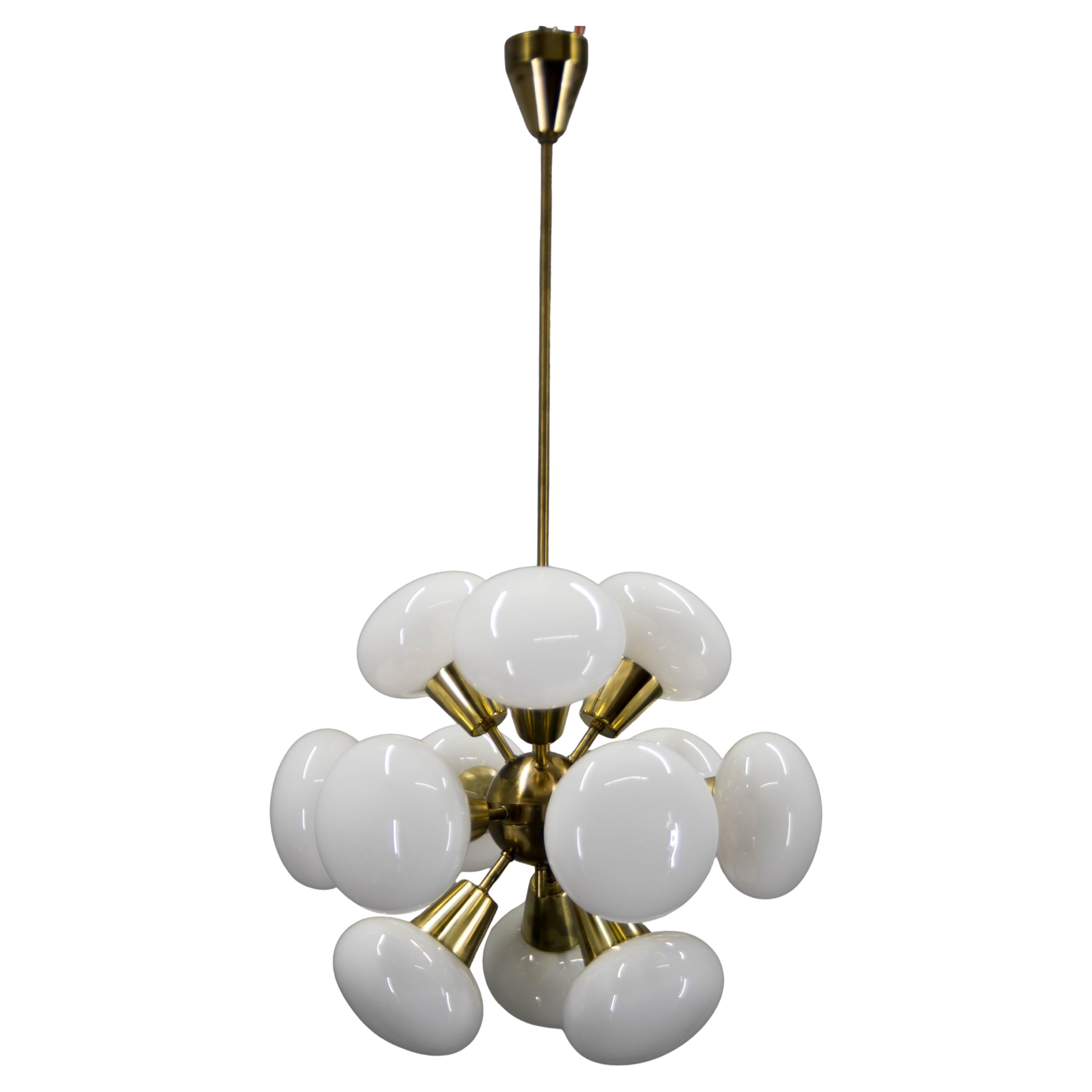 Sputnik Chandelier by Kamenicky Senov, 1970s
