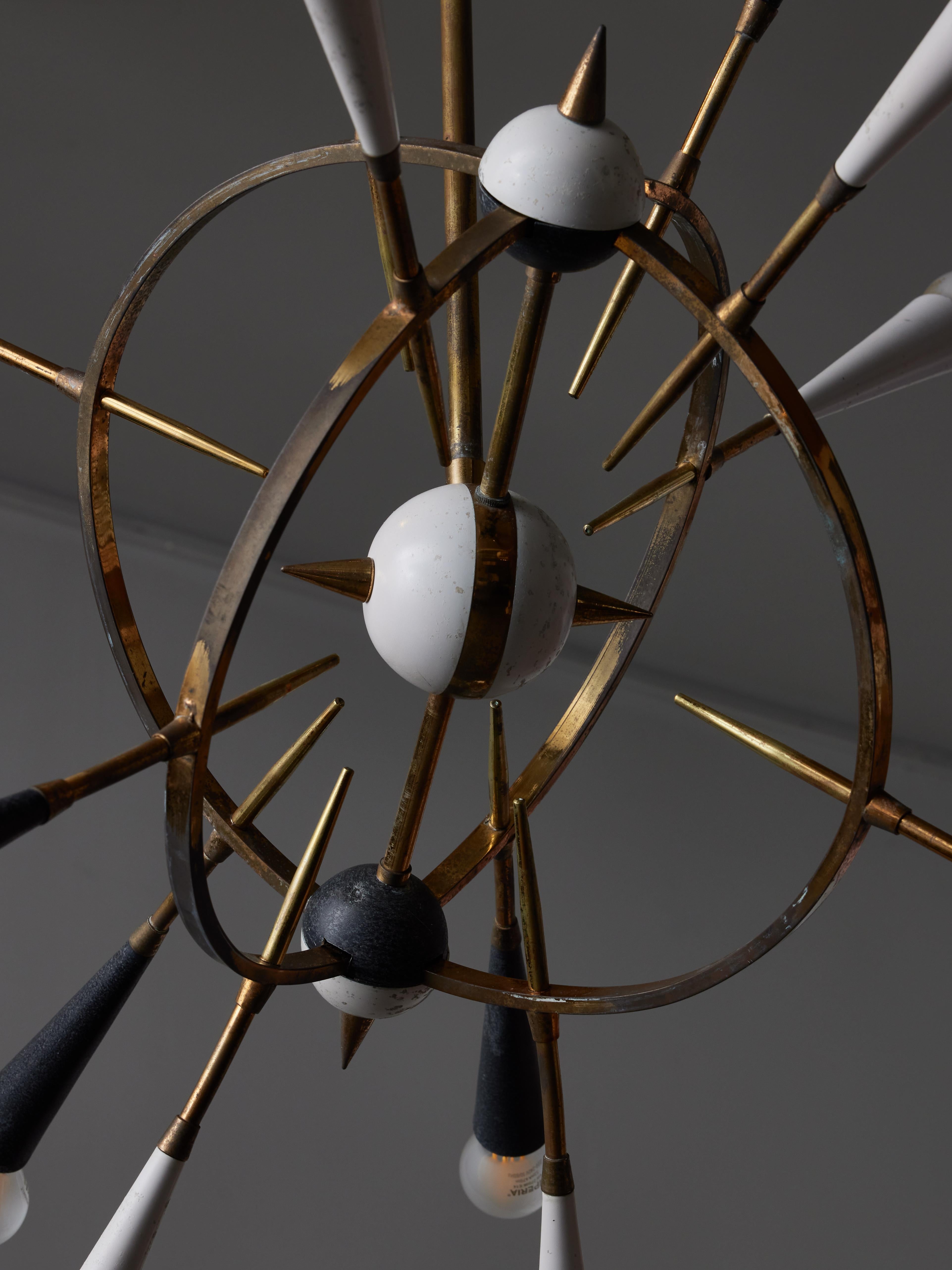 Sputnik Chandelier by Oscar Torlasco For Sale 1