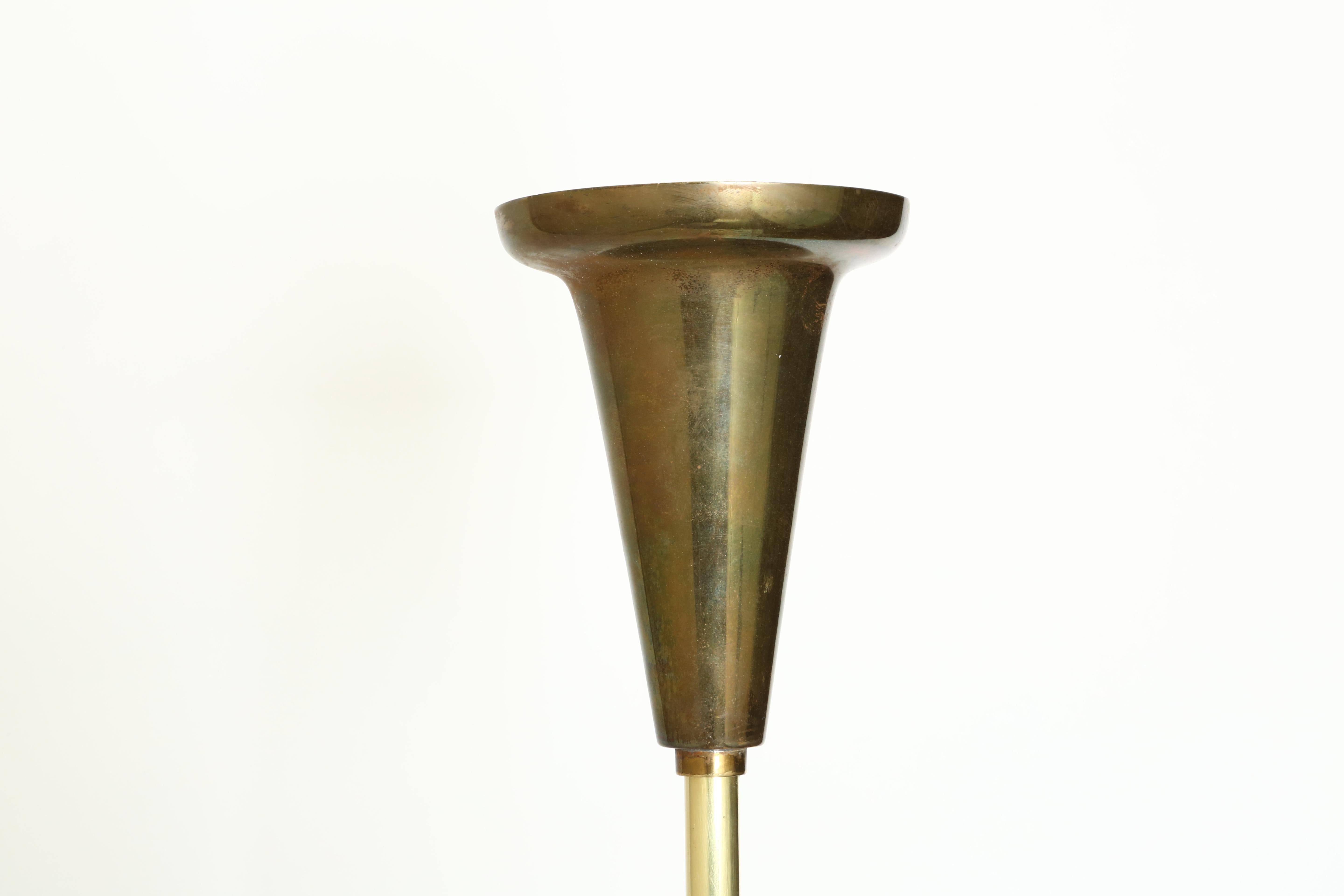 Araña Sputnik de Oscar Torlasco en latón, Italia Años 60 en venta 6