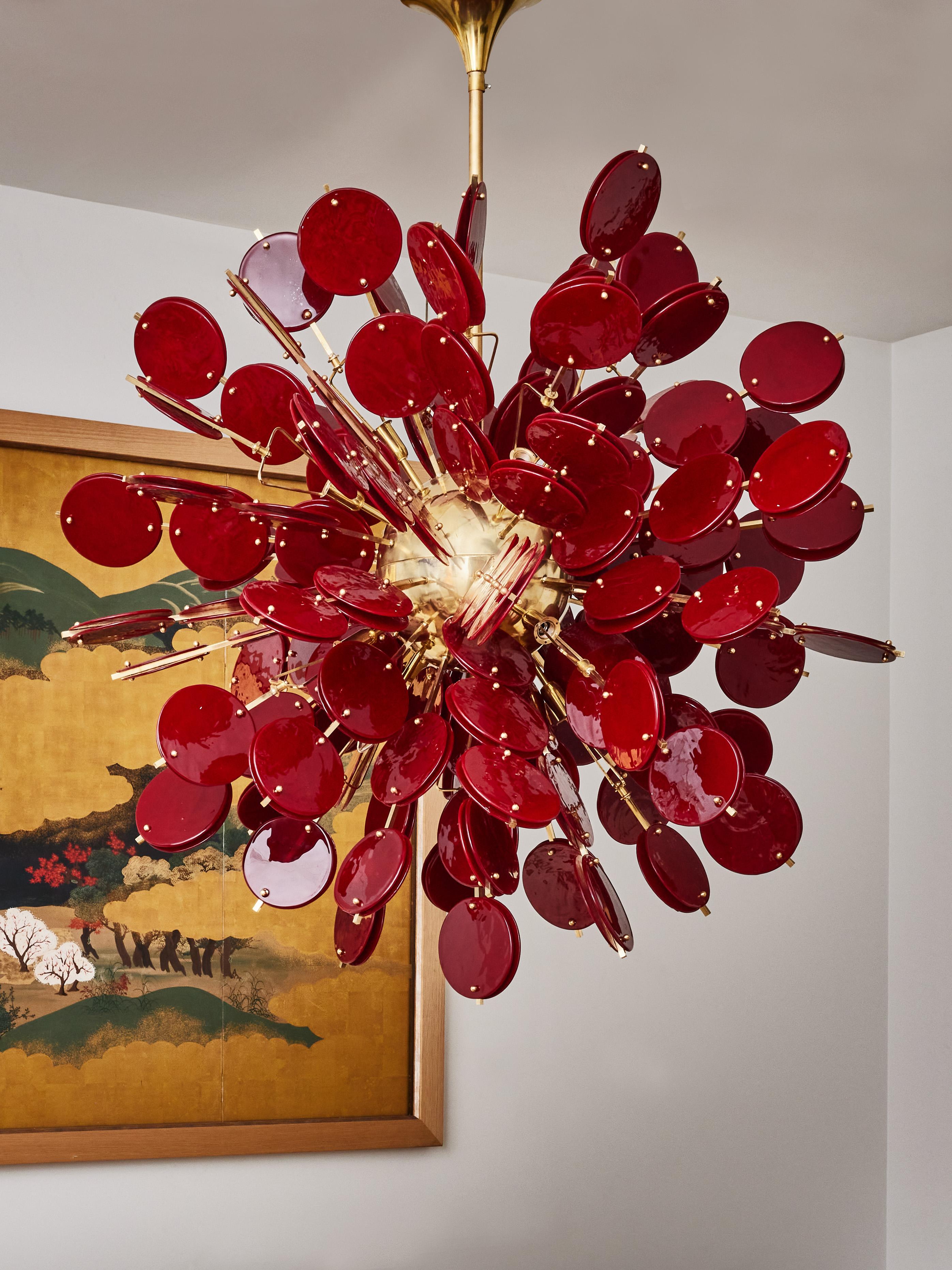 Mid-Century Modern Sputnik chandelier by Studio Glustin