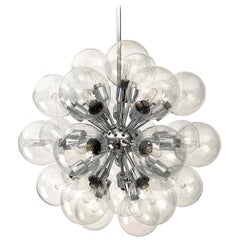 Sputnik Chandelier Designed by Motoko Ishii for Staff, 1970s