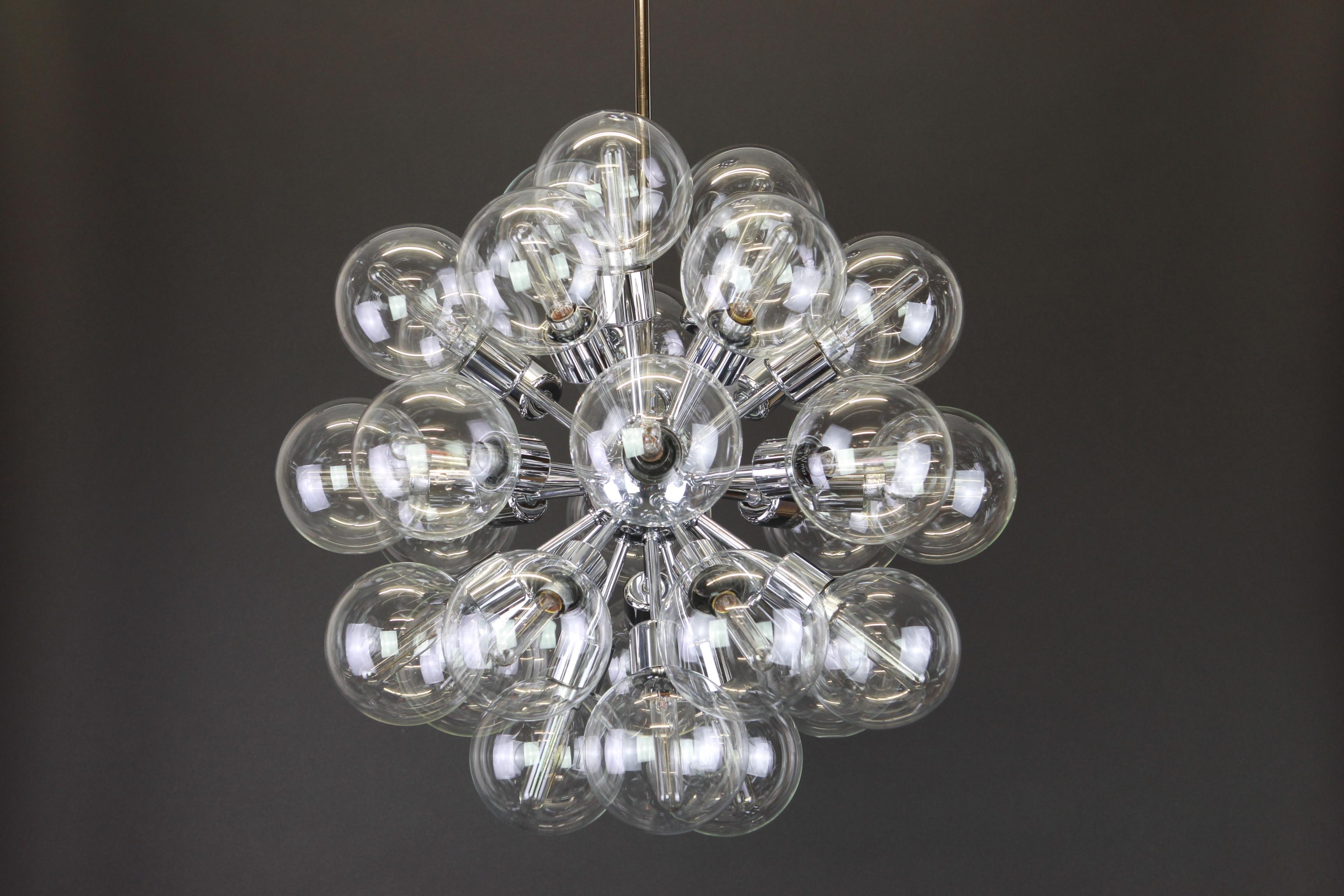 Sputnik Chandelier Designed by Motoko Ishii for Staff, Germany, 1970s 1