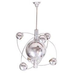Sputnik Chandelier in Chromed Metal by Goffredo Reggiani circa 1970