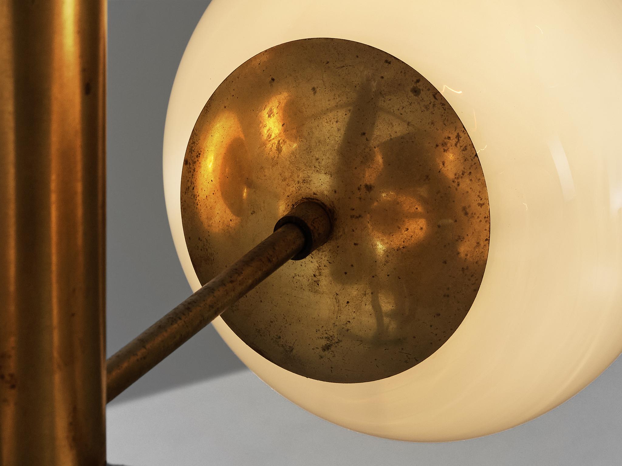 Sputnik Chandelier in Glass and Brass 3
