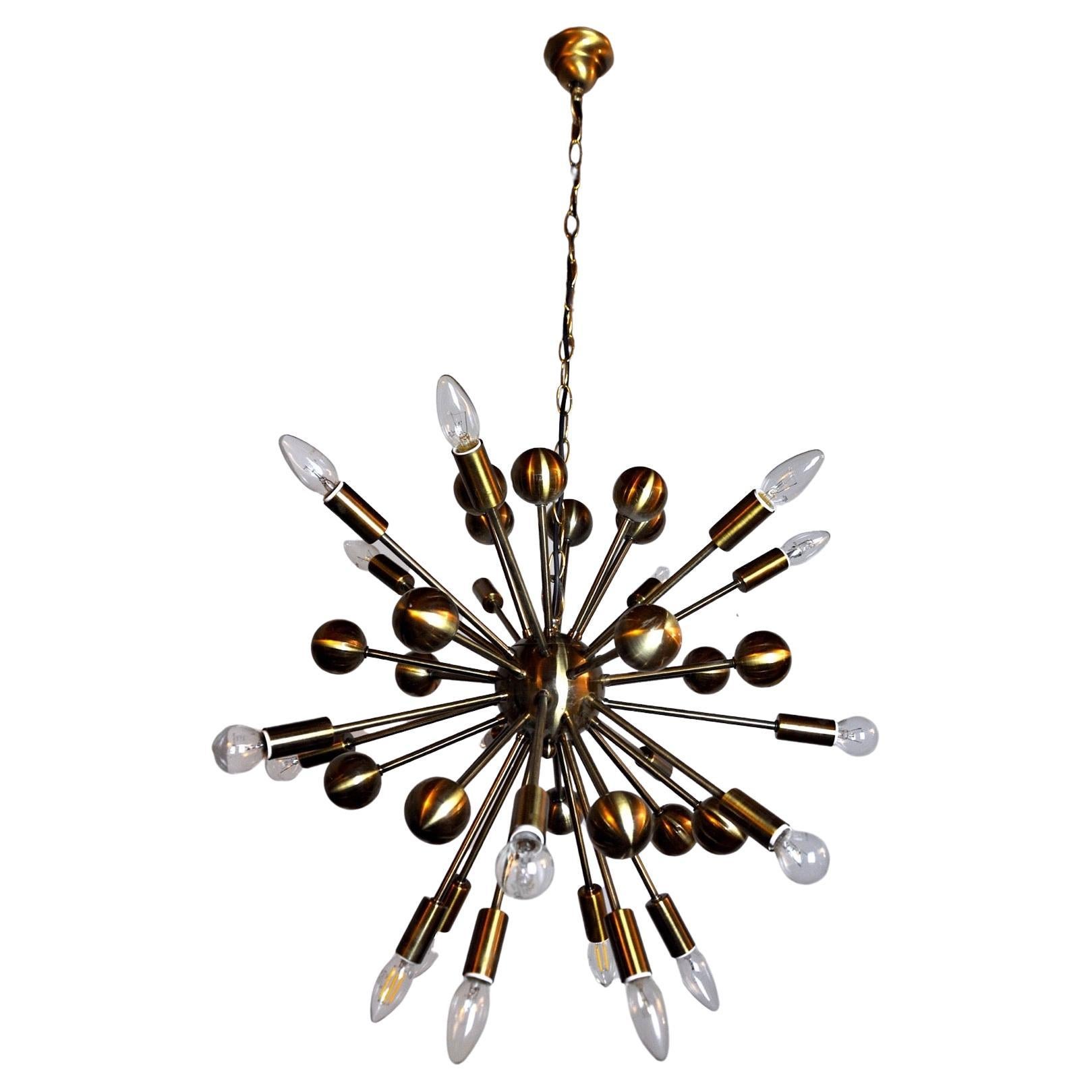 Sputnik chandelier, space-age, 1980-90