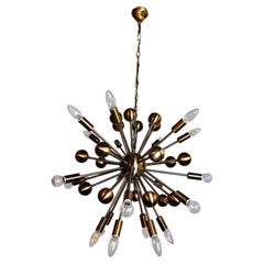 Retro Sputnik chandelier, space-age, 1980-90