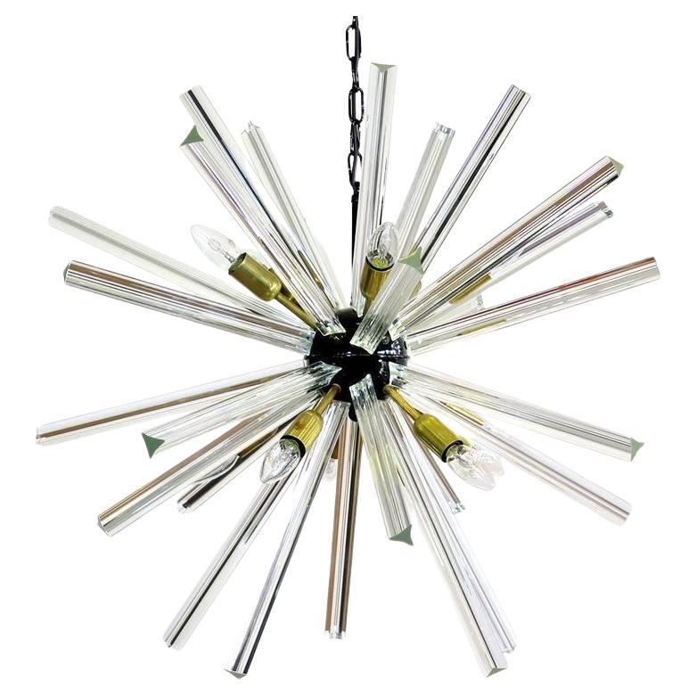 Sputnik Chandelies, 30 crystal glass Murano, 1990 For Sale