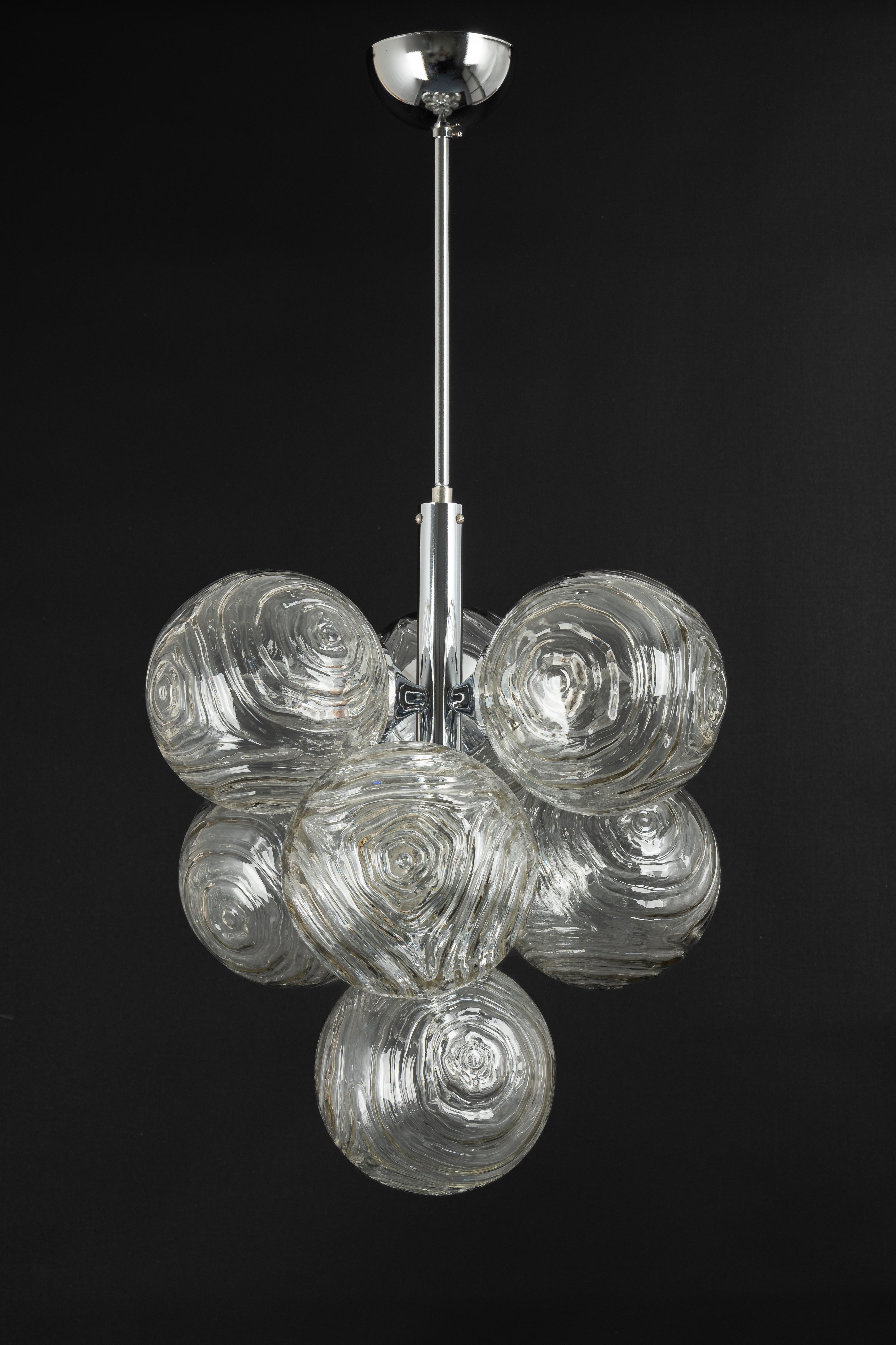 Sputnik chrome Chandelier by Richard Essig, Germany, 1960s 3