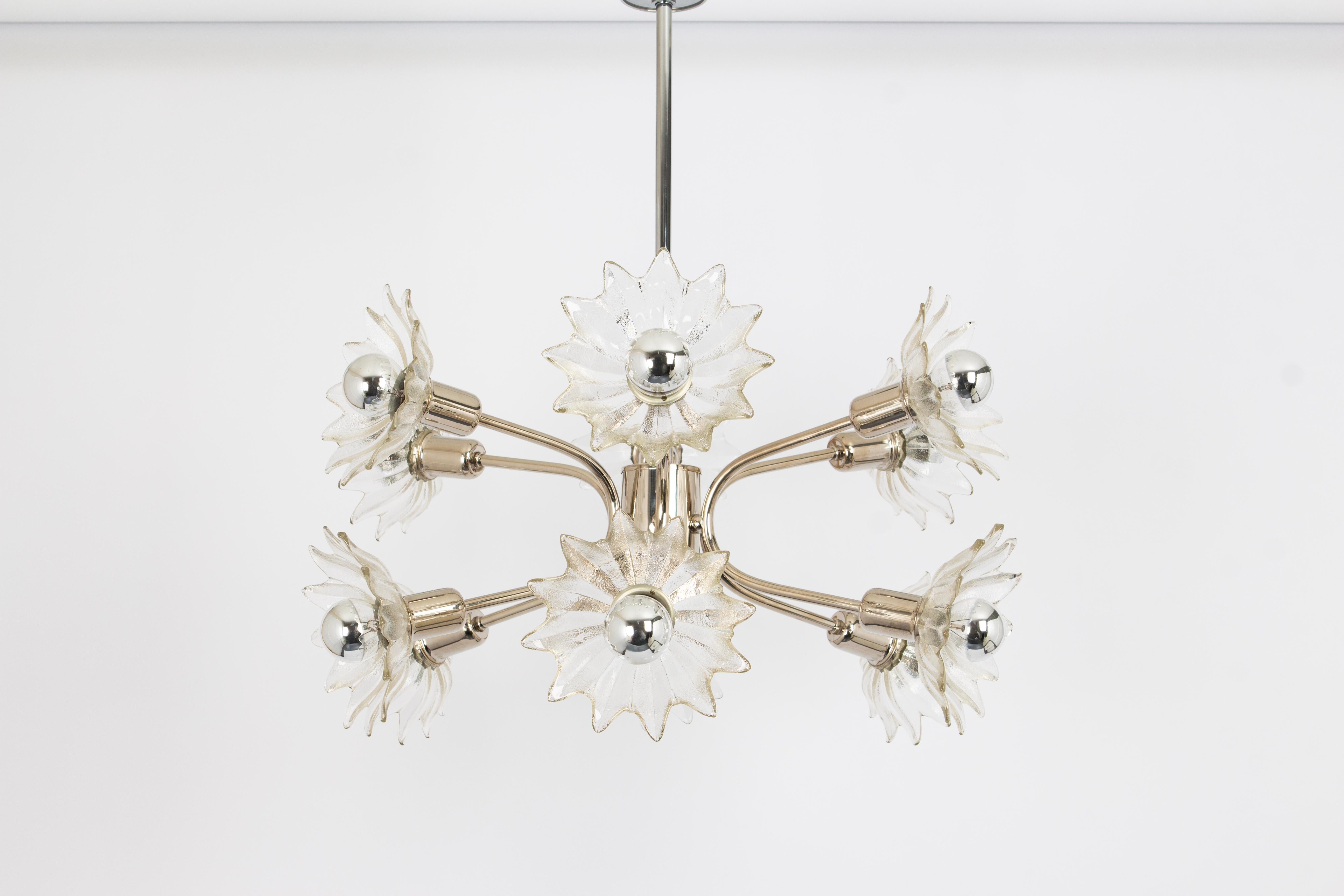 Tedesco Sputnik Chrome  Chandelier by Sölken, Germany, 1970s in vendita