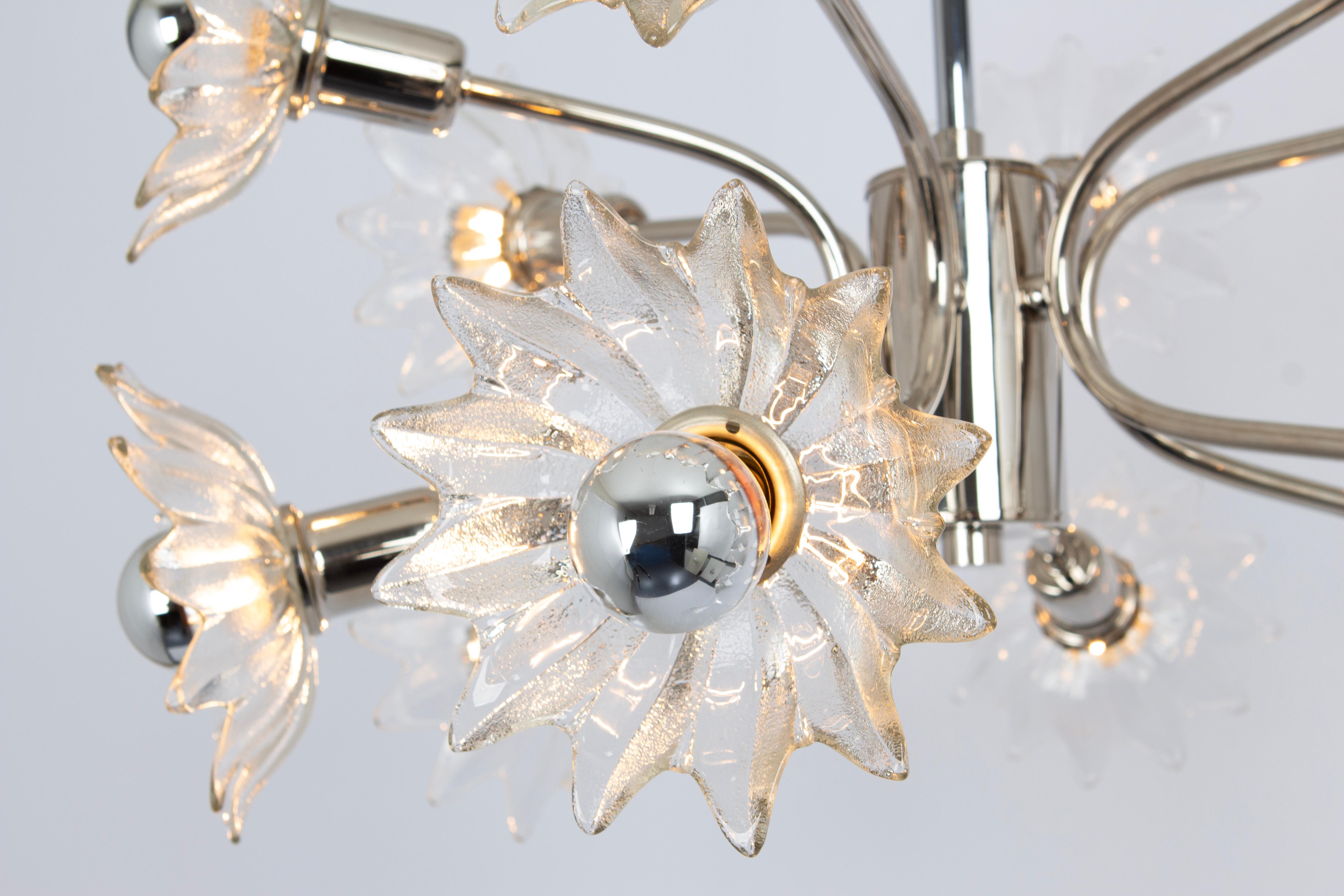 Sputnik Chrome  Chandelier by Sölken, Germany, 1970s In condizioni buone in vendita a Aachen, NRW