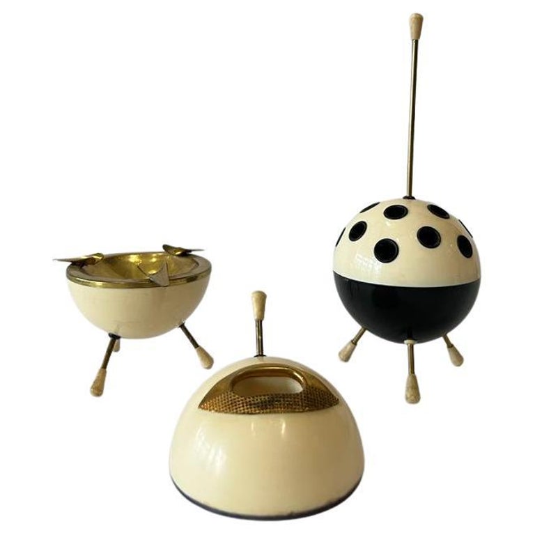 Sputnik cigarette dispenser set, 1950 Germany at 1stDibs