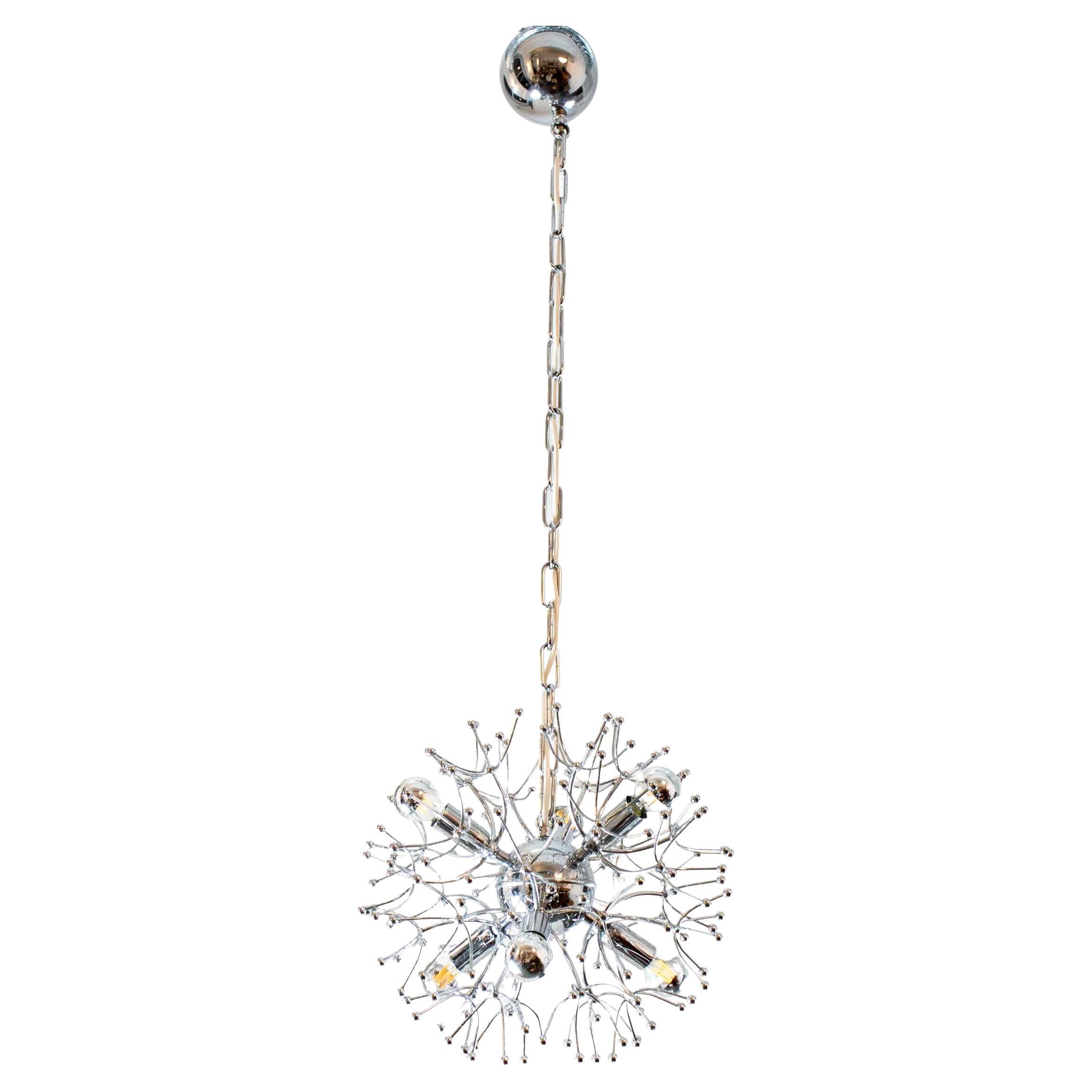 Sputnik `Dandelion` Chandelier by Gaetano Sciolari, Italy, 1960s For Sale