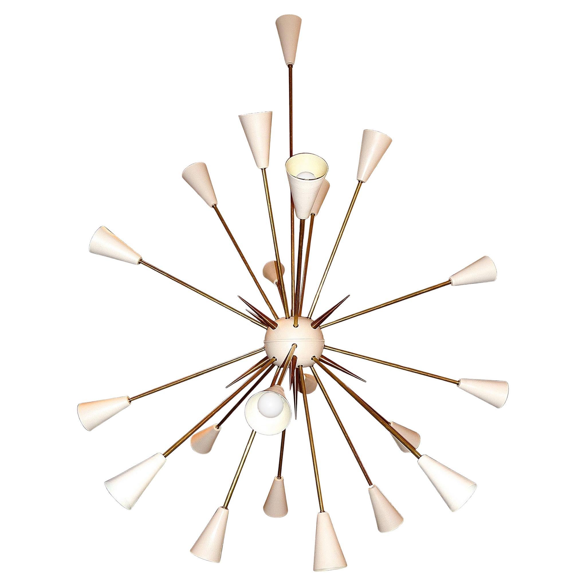 Sputnik Fireworks Grand lustre italien 20 Lights en vente