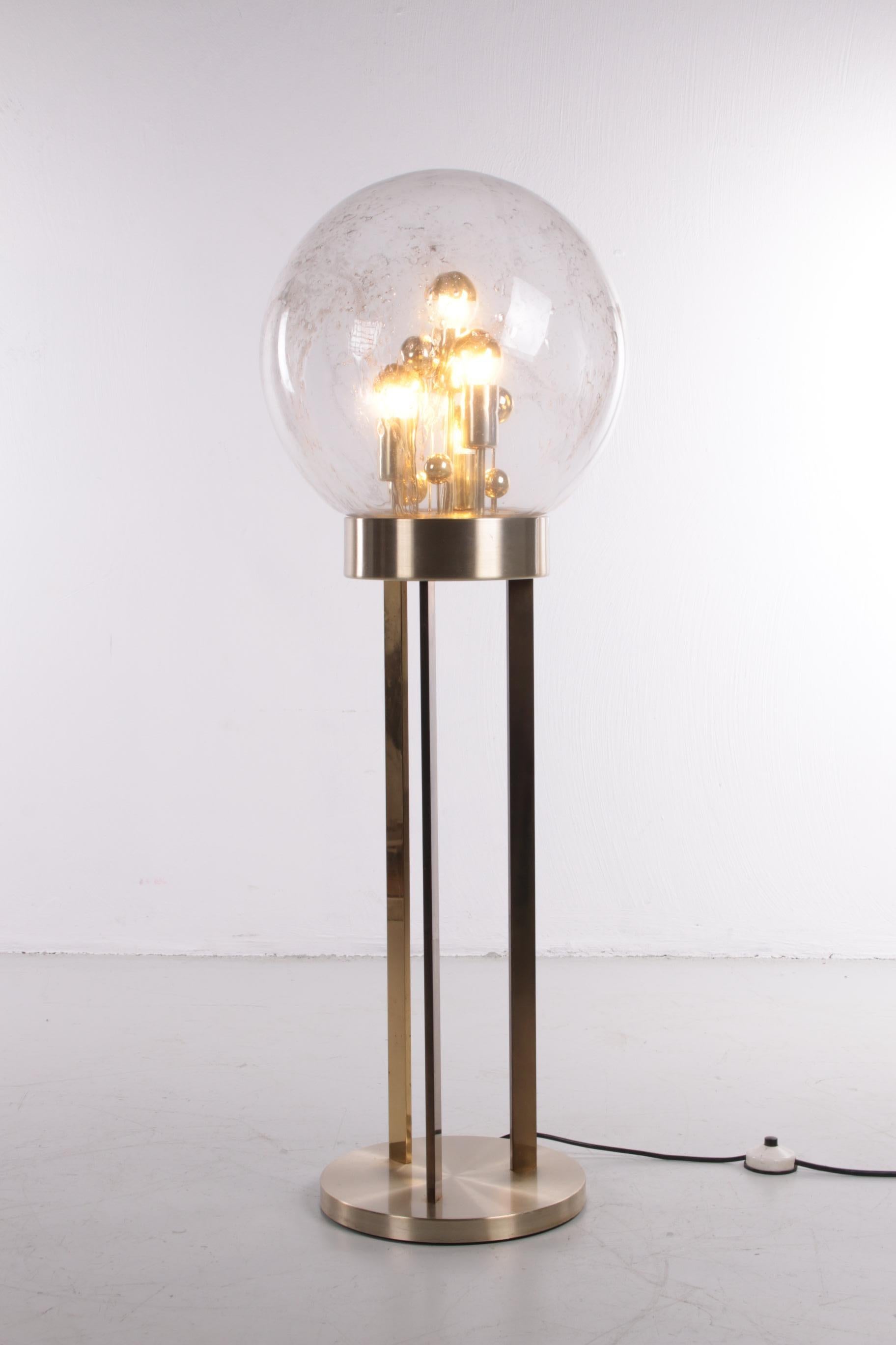Sputnik Floor Lamp by Doria Leuchten, Germany, 1970s In Good Condition For Sale In Oostrum-Venray, NL