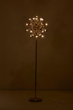 Lampadaire Spoutnik en laiton de Cosack Leuchten:: Allemagne