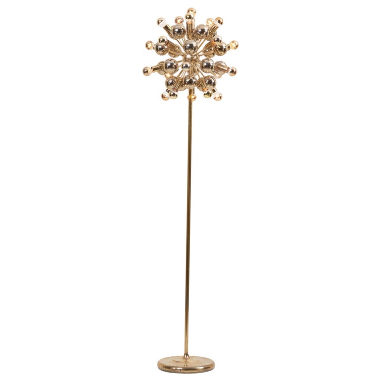 Sputnik Floor Lamp In Brass By Cosack Leuchten Germany Bei