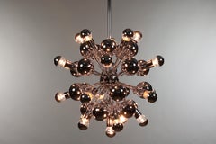 Sputnik Lamp Vintage Atomic Chrome Chandelier Cosack, Germany, 1960s-1970s Star