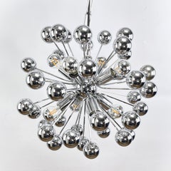 Sputnik Lampe Vintage Hängelampe Chrom Design Classic, 70er Jahre