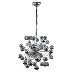 Sputnik lamp Vintage hanging lamp chrome design classic, 70s