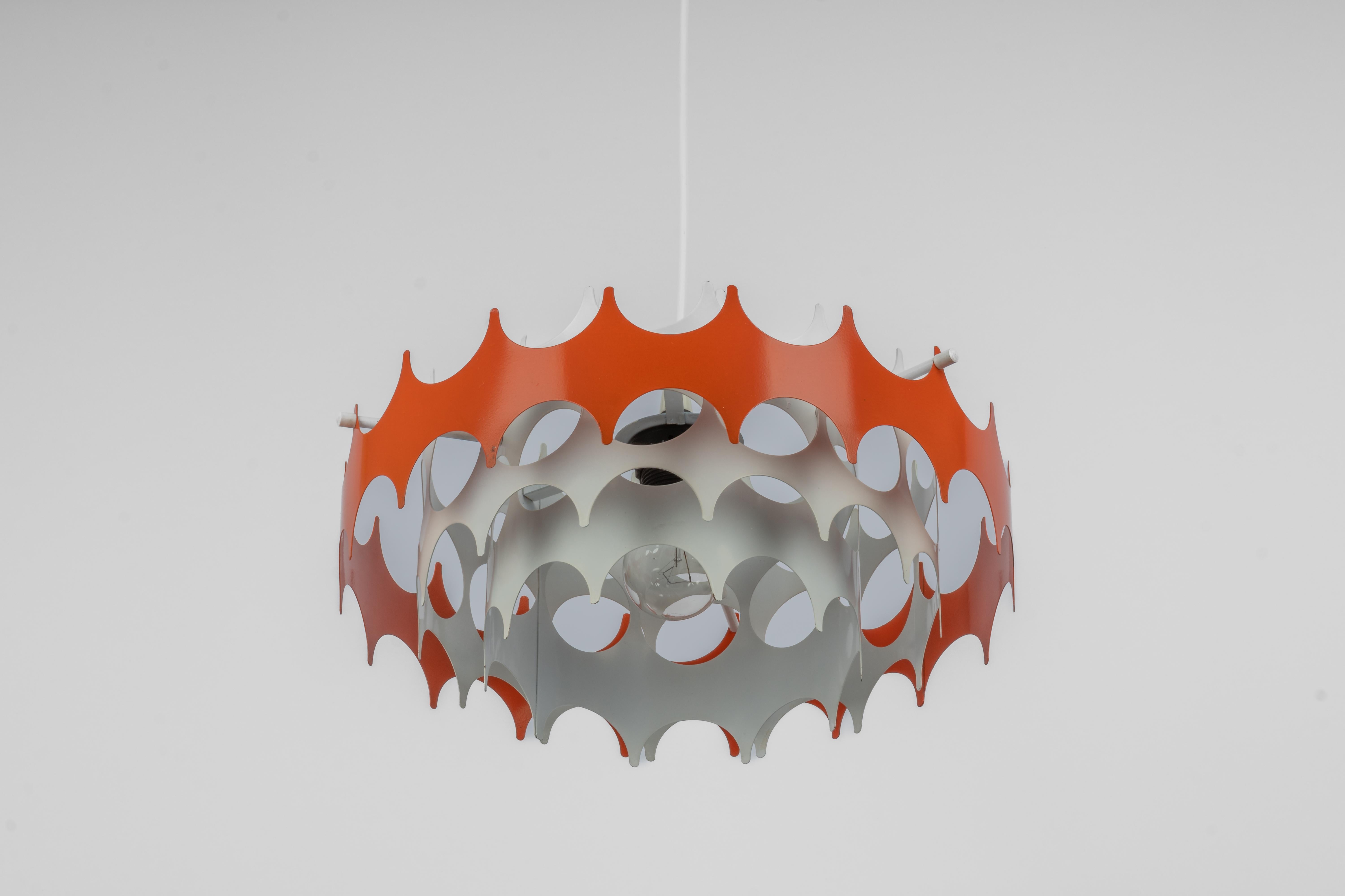 Mid-Century Modern Sputnik Metal Pendant Light by Doria, Germany, 1960s For Sale