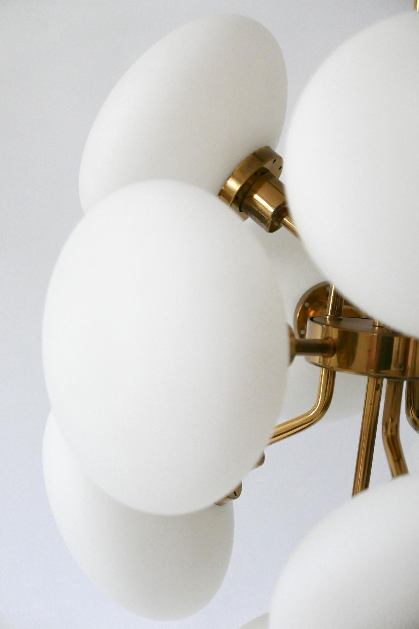 Sputnik Multi-Globe Chandelier or Pendant Lamp by Kaiser Leuchten, Germany 1970s 5