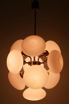 Sputnik Multi-Globe Chandelier or Pendant Lamp by Kaiser Leuchten, Germany 1970s
