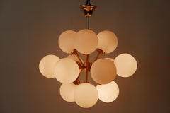 Sputnik Multi-Globe Chandelier or Pendant Lamp by Kaiser Leuchten Germany 1970s