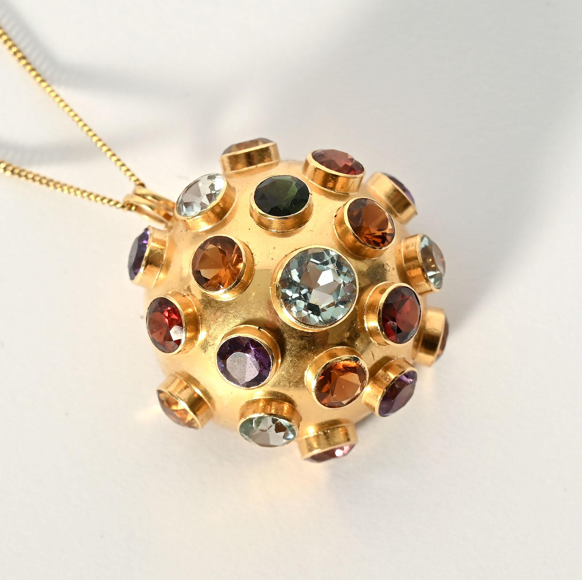 Broche/Colgante Sputnik Multigem Modernista en venta