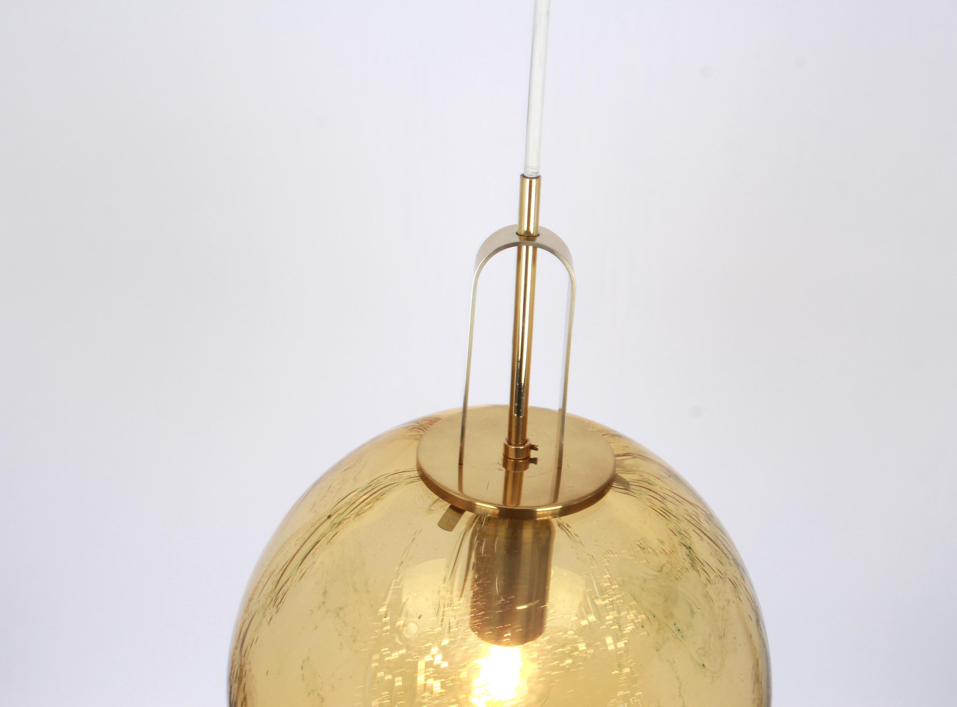 Sputnik Murano Big Ball Pendant Light, Doria, Germany, 1970s In Good Condition In Aachen, NRW