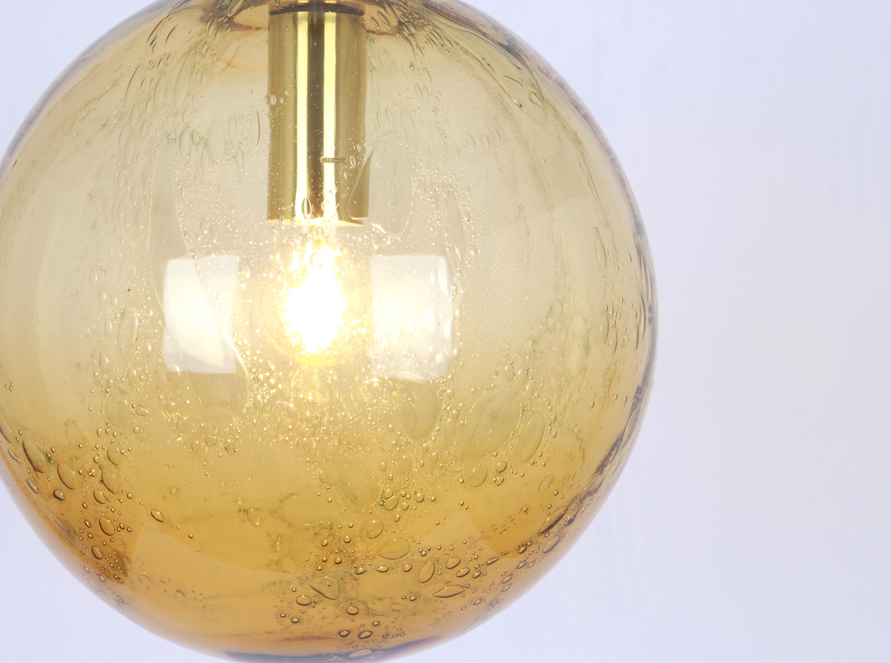 Sputnik Murano Big Ball Pendant Light, Doria, Germany, 1970s In Good Condition In Aachen, NRW