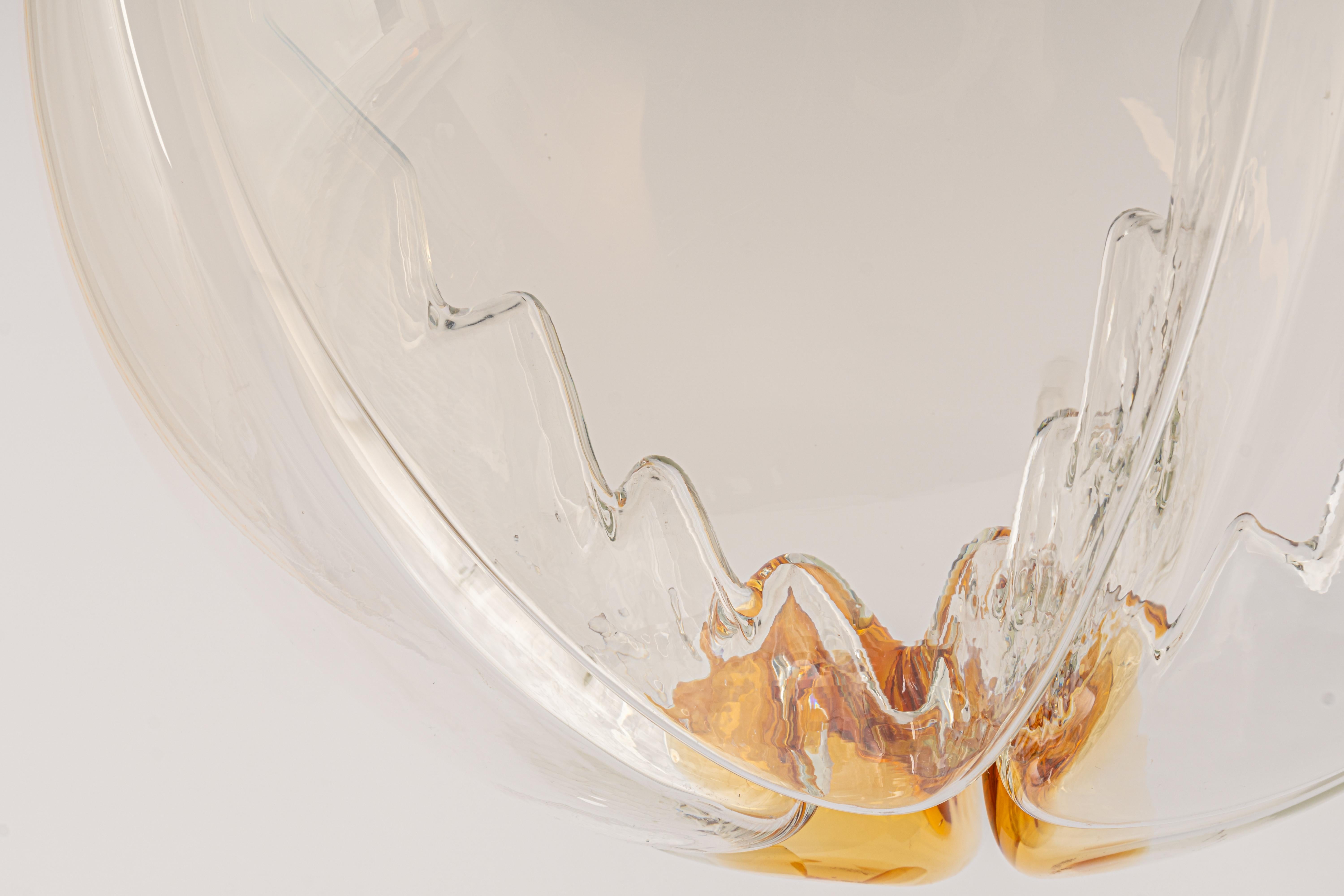 Sputnik Murano Big Ball Pendant Light, VeArt, Italy, 1970s In Good Condition For Sale In Aachen, NRW