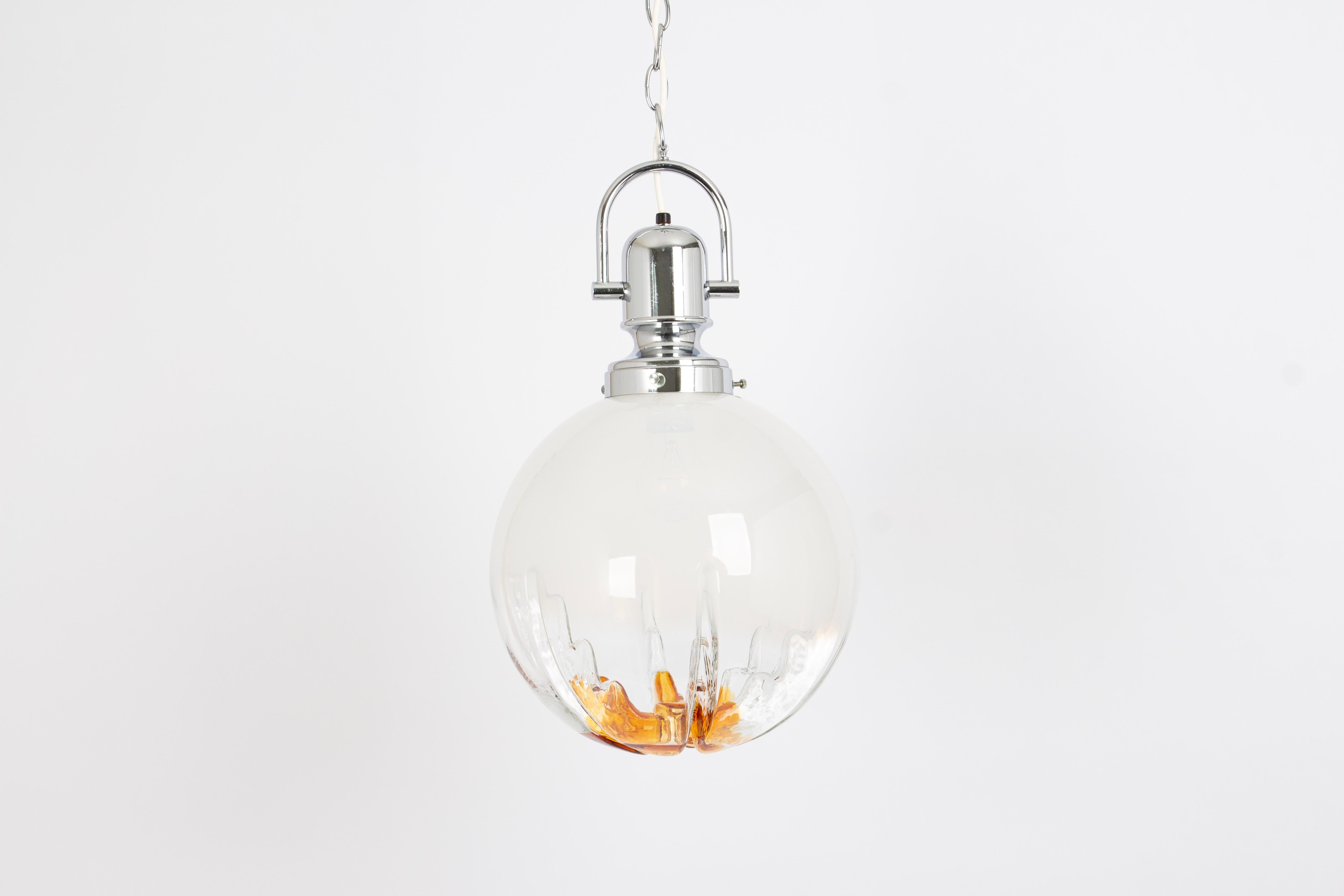 Sputnik Murano Big Ball Pendant Light, VeArt, Italy, 1970s For Sale 2