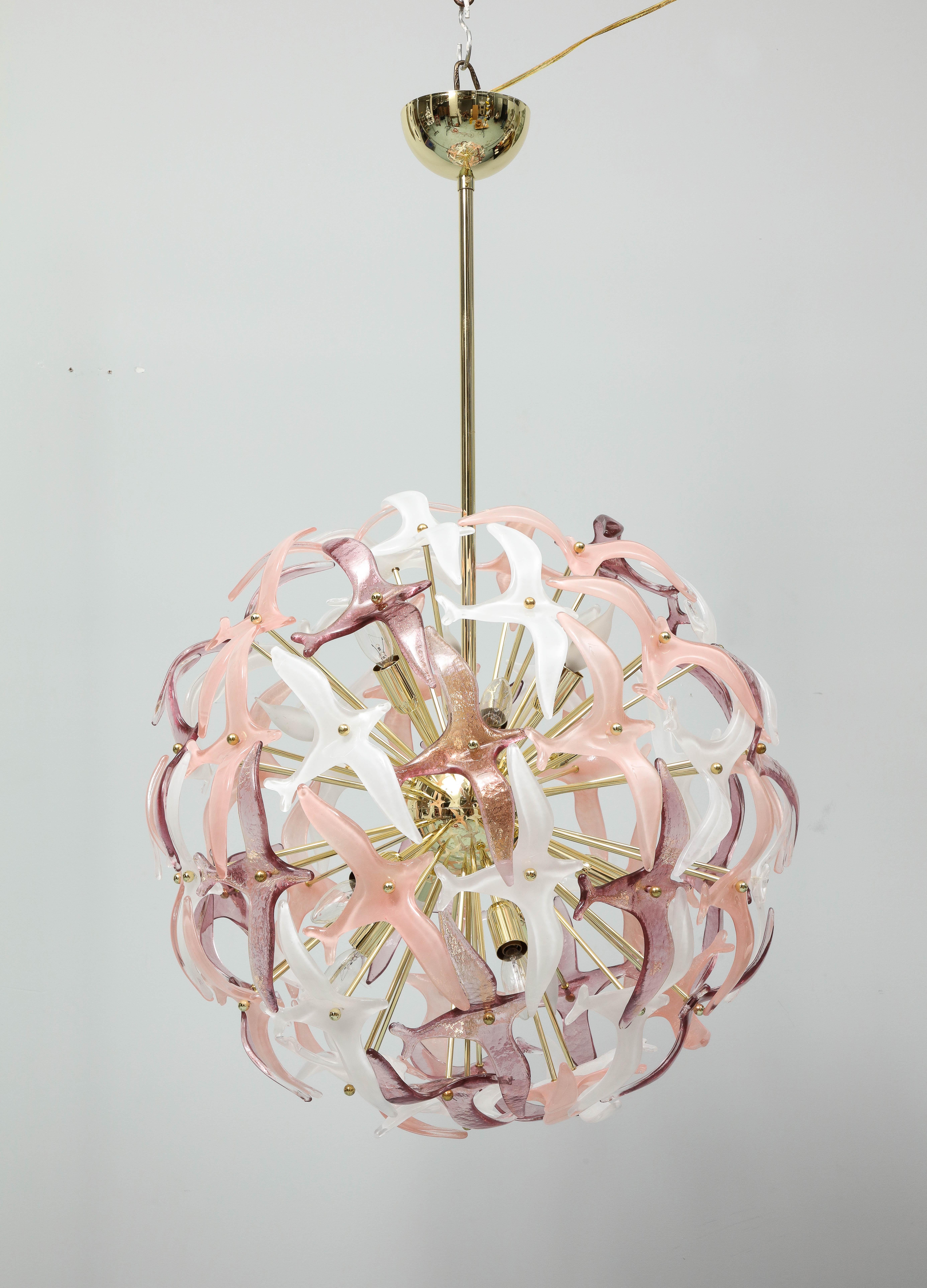 Italiano Lampadario Sputnik Murano in vendita