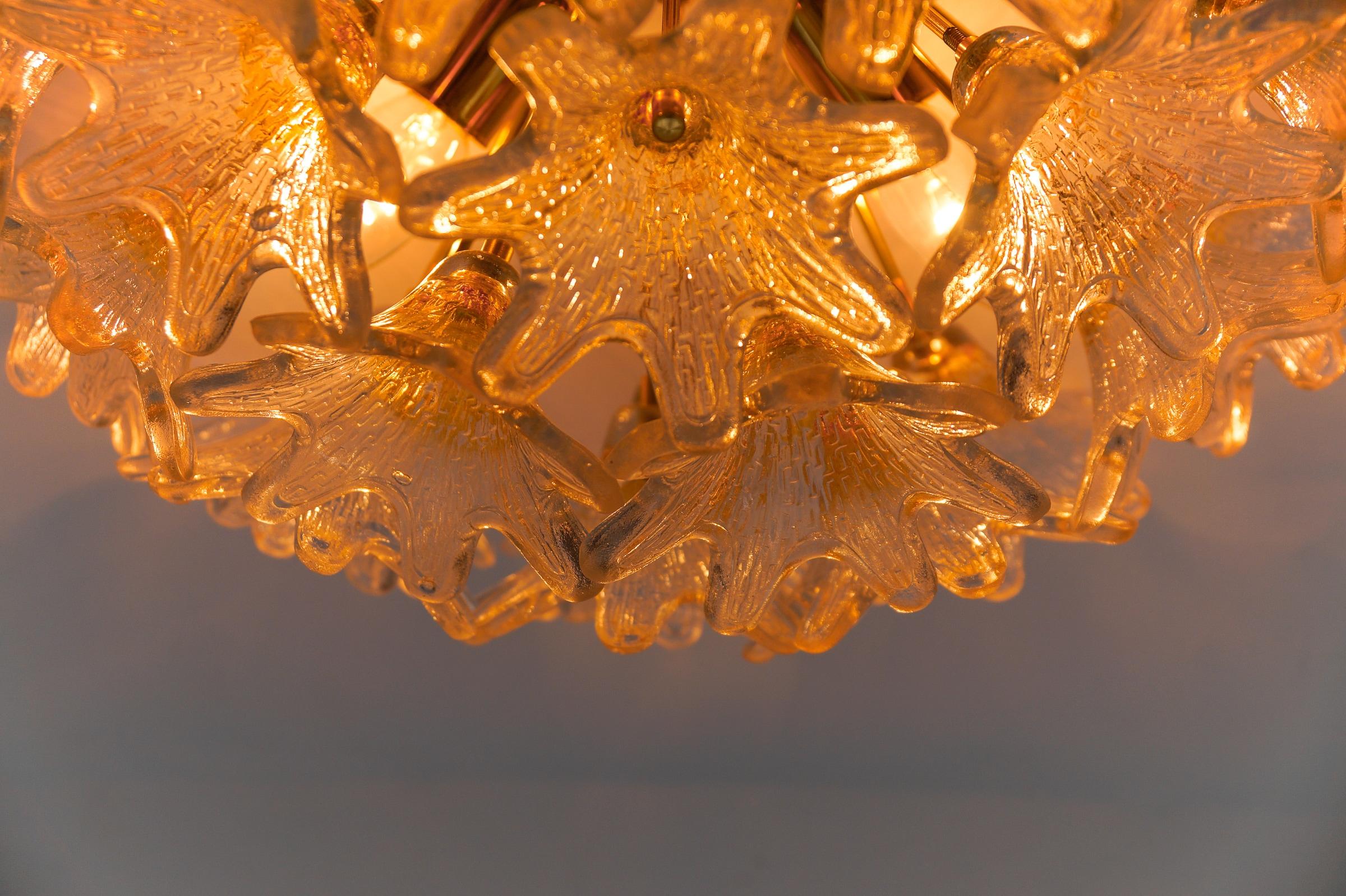 Sputnik Murano Glass Flower Sputnik Flush Mount Light by Paolo Venini for VeArt 4