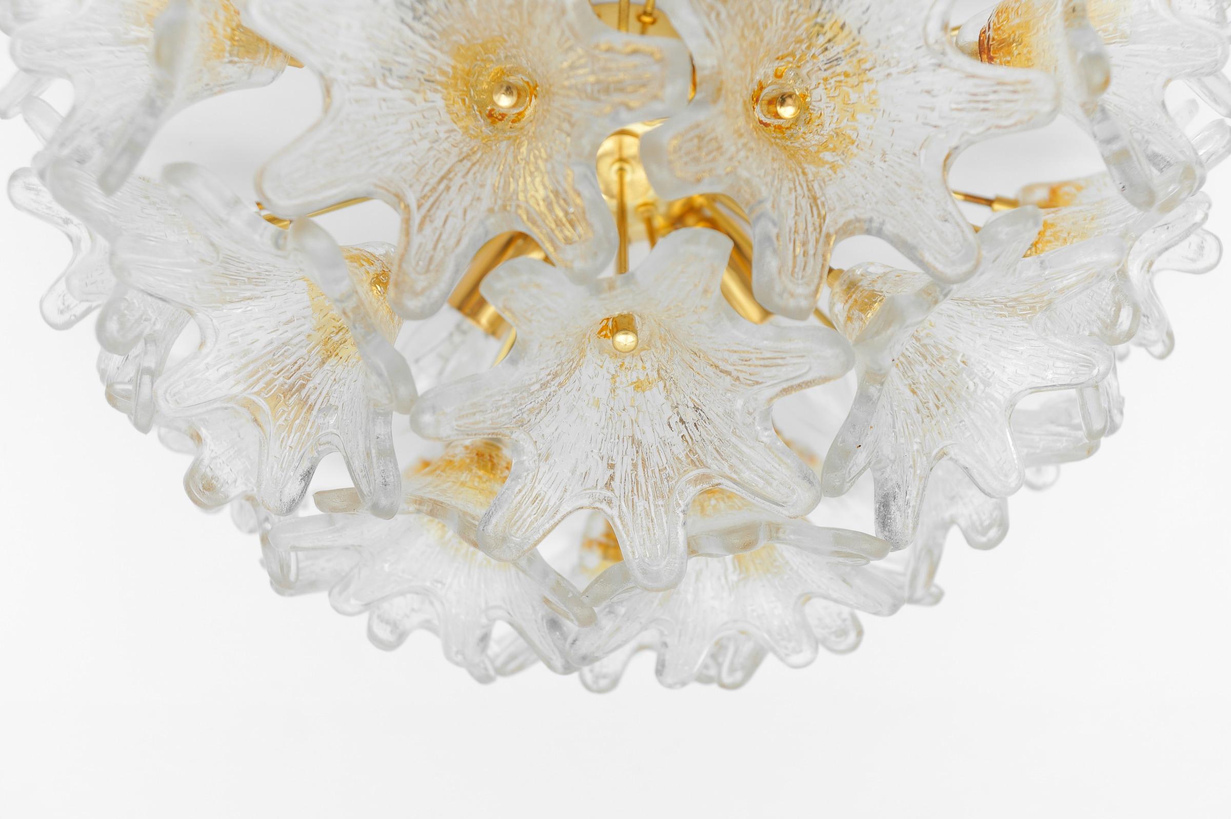 Sputnik Murano Glass Flower Sputnik Flush Mount Light by Paolo Venini for VeArt 5