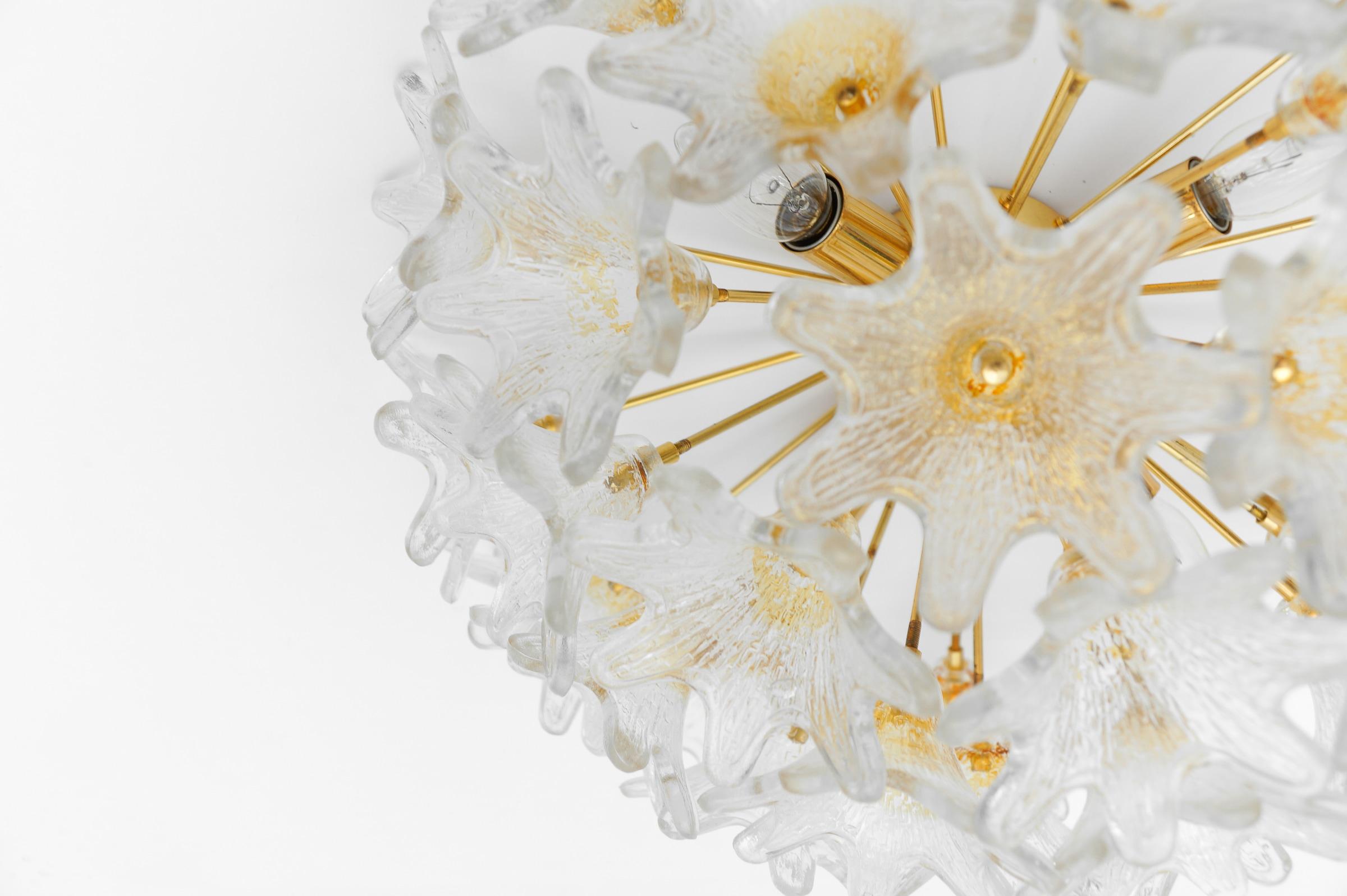 Sputnik Murano Glass Flower Sputnik Flush Mount Light by Paolo Venini for VeArt 8