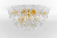 Sputnik Murano Glass Flower Sputnik Flush Mount Light by Paolo Venini for VeArt